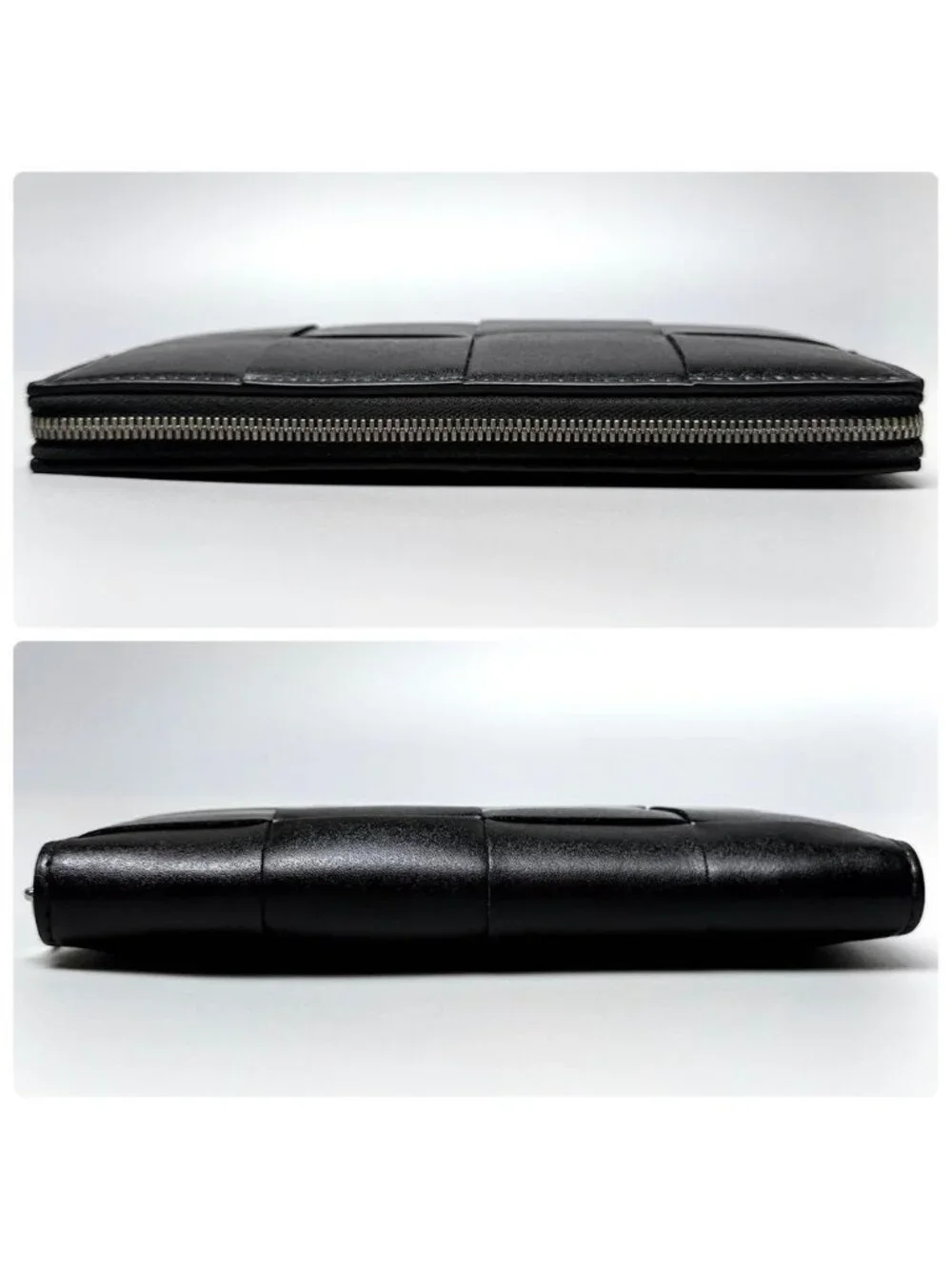 Bottega Veneta Cassette Zip Around Wallet Black